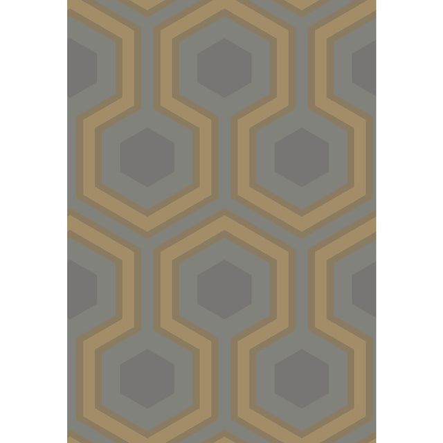 COLE & SON 95/6033.CS.0 HICKS GRAND SLATE/BRON Wallpaper - Eade's Wallpaper