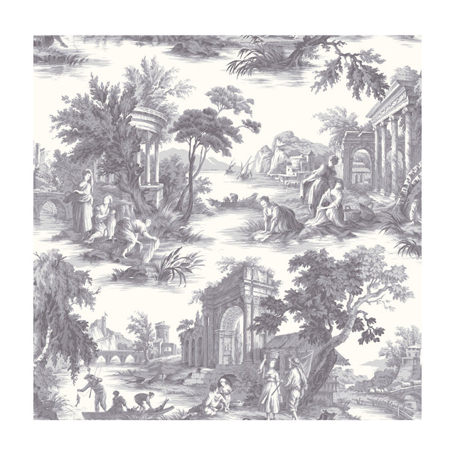 COLE & SON 99/1003.CS.0 VILLANDRY CHARCOAL Wallpaper - Eade's Wallpaper