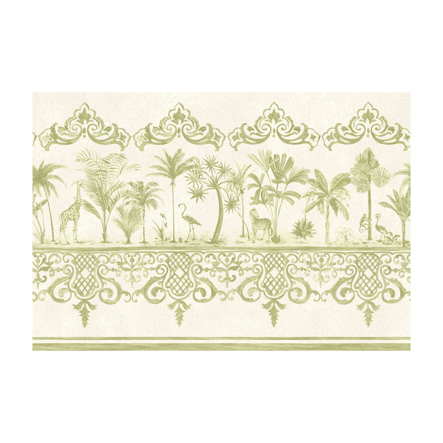 COLE & SON 99/10045.CS.0 ROU BORDER OLD OLIVE Wallpaper - Eade's Wallpaper