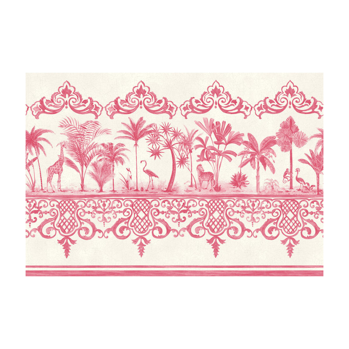 COLE & SON 99/10046.CS.0 ROU BORDER ROSE PINK Wallpaper - Eade's Wallpaper