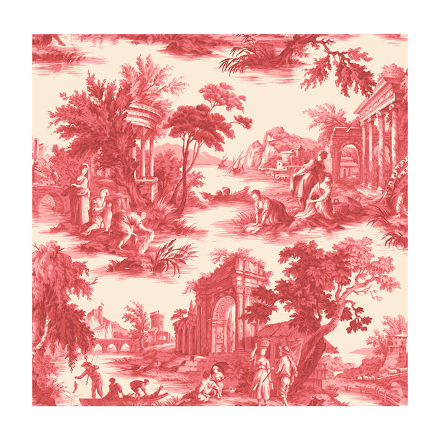 COLE & SON 99/1004.CS.0 VILLANDRY RED Wallpaper - Eade's Wallpaper