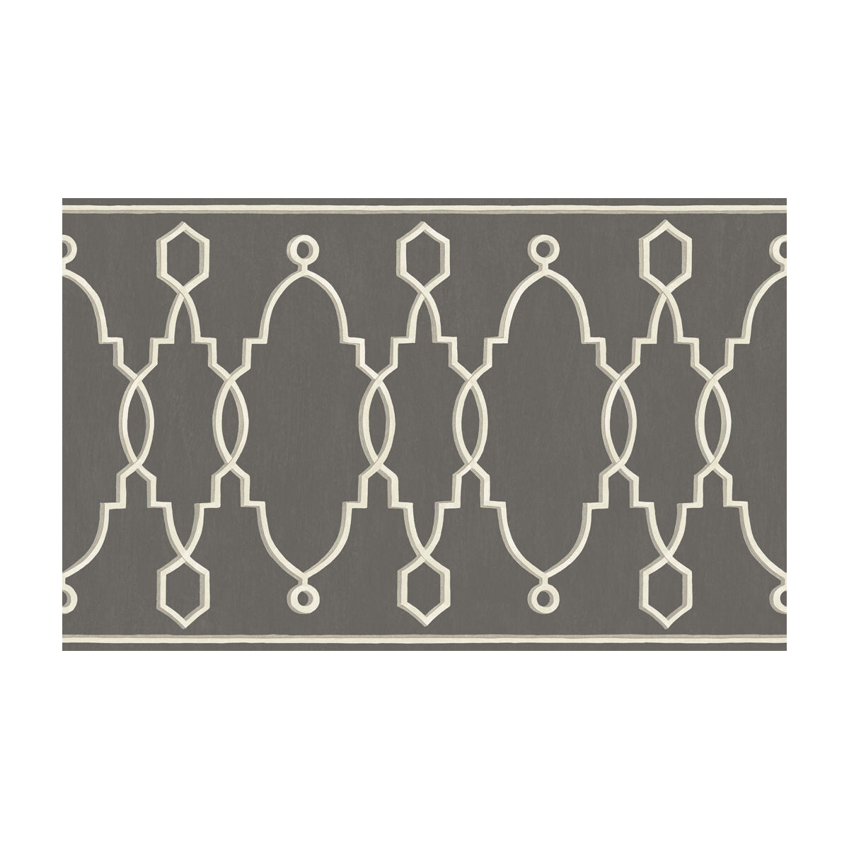 COLE & SON 99/3015.CS.0 PARTERRE BORDER CHARCOAL Wallpaper - Eade's Wallpaper