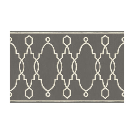 COLE & SON 99/3015.CS.0 PARTERRE BORDER CHARCOAL Wallpaper - Eade's Wallpaper