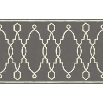 COLE & SON 99/3015.CS.0 PARTERRE BORDER CHARCOAL Wallpaper - Eade's Wallpaper