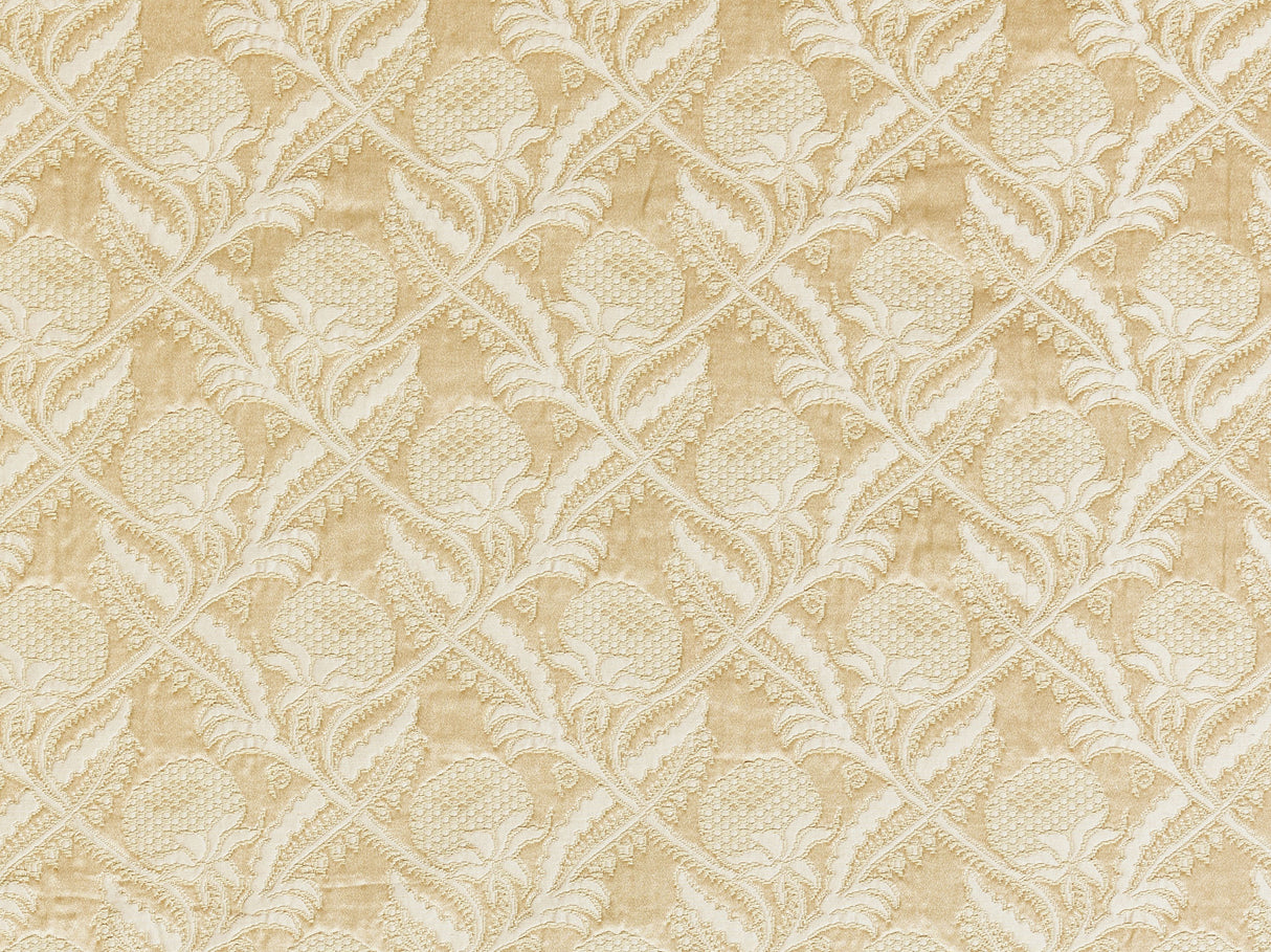 Scalamandre A0 00017588 BEIGE DROGUET LAMPAS Fabric