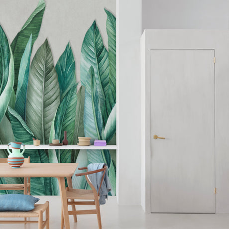 Galerie Orom II Branched Leaves All-over Green Mural A39501