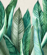 Galerie Orom II Branched Leaves All-over Green Mural A39501