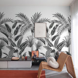 Galerie Orom II Branched Leaves Motive Black Mural A40801