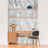 Galerie Orom II Marble Plain White Mural A52501