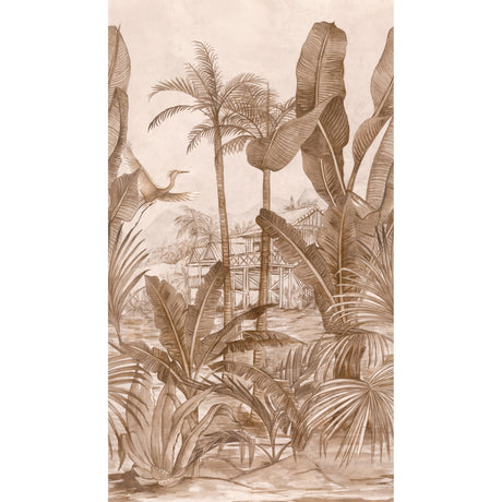 Galerie Orom II Tropical Motive Pink Mural A53501