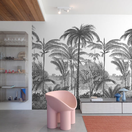 Galerie Orom II Trees Motive Black Mural A58201