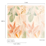 Galerie Orom II Stylish floral Motifs Orange Mural A60701