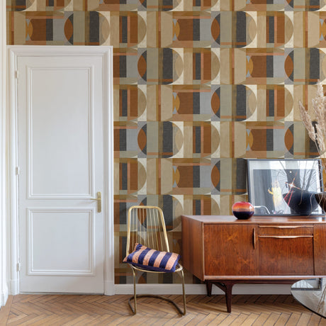 Galerie Arcadia Geometric Motives Multi-colored Wallpaper AR
