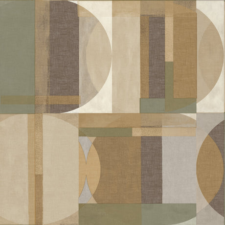 Galerie Arcadia Geometric Motives Green Wallpaper ARA64903