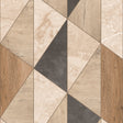 Galerie Arcadia Geometric All-over Brown Wallpaper ARA65103