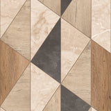Galerie Arcadia Geometric All-over Brown Wallpaper ARA65103