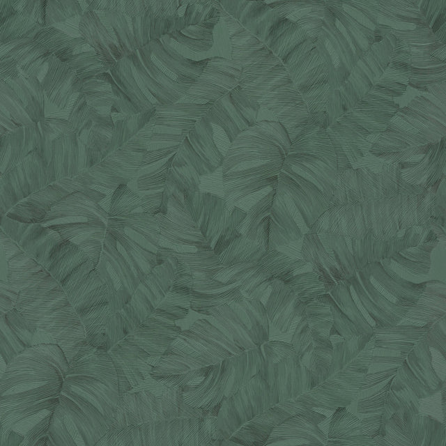 Galerie Karuna Branched Leaves Motive Green Wallpaper KRA676