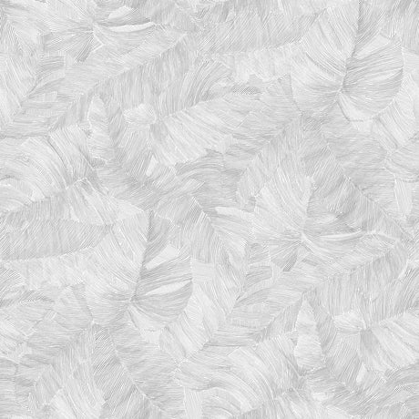 Galerie Karuna Branched Leaves Motive White Wallpaper KRA676