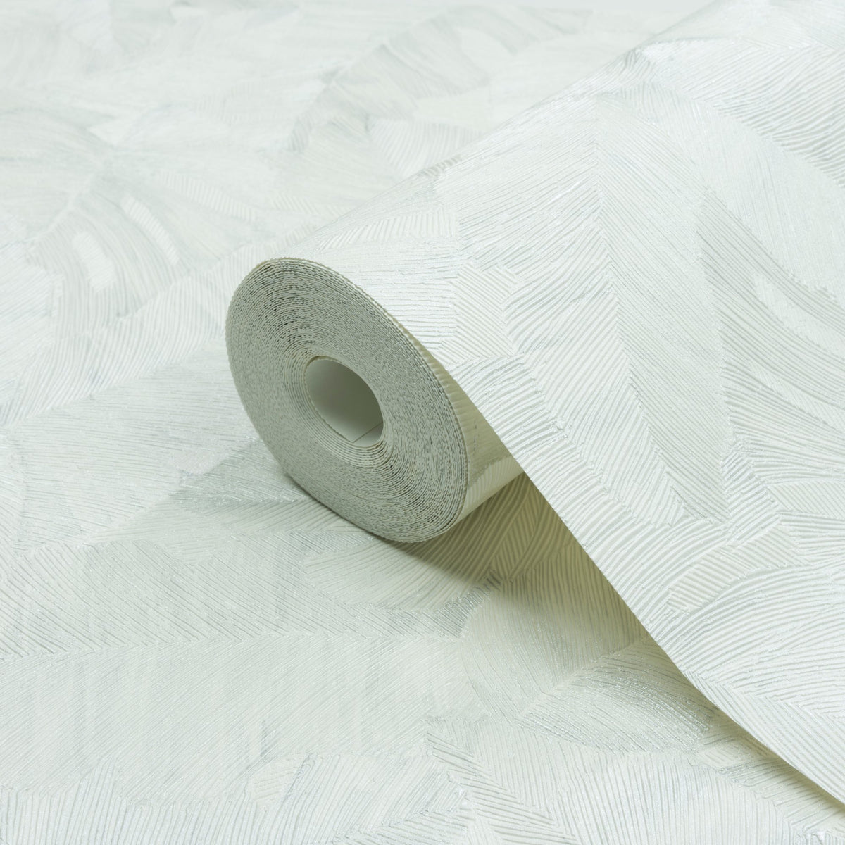 Galerie Karuna Branched Leaves Motive White Wallpaper KRA676
