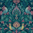 Galerie Arcadia Medallion All-over Print Blue Wallpaper ARA6