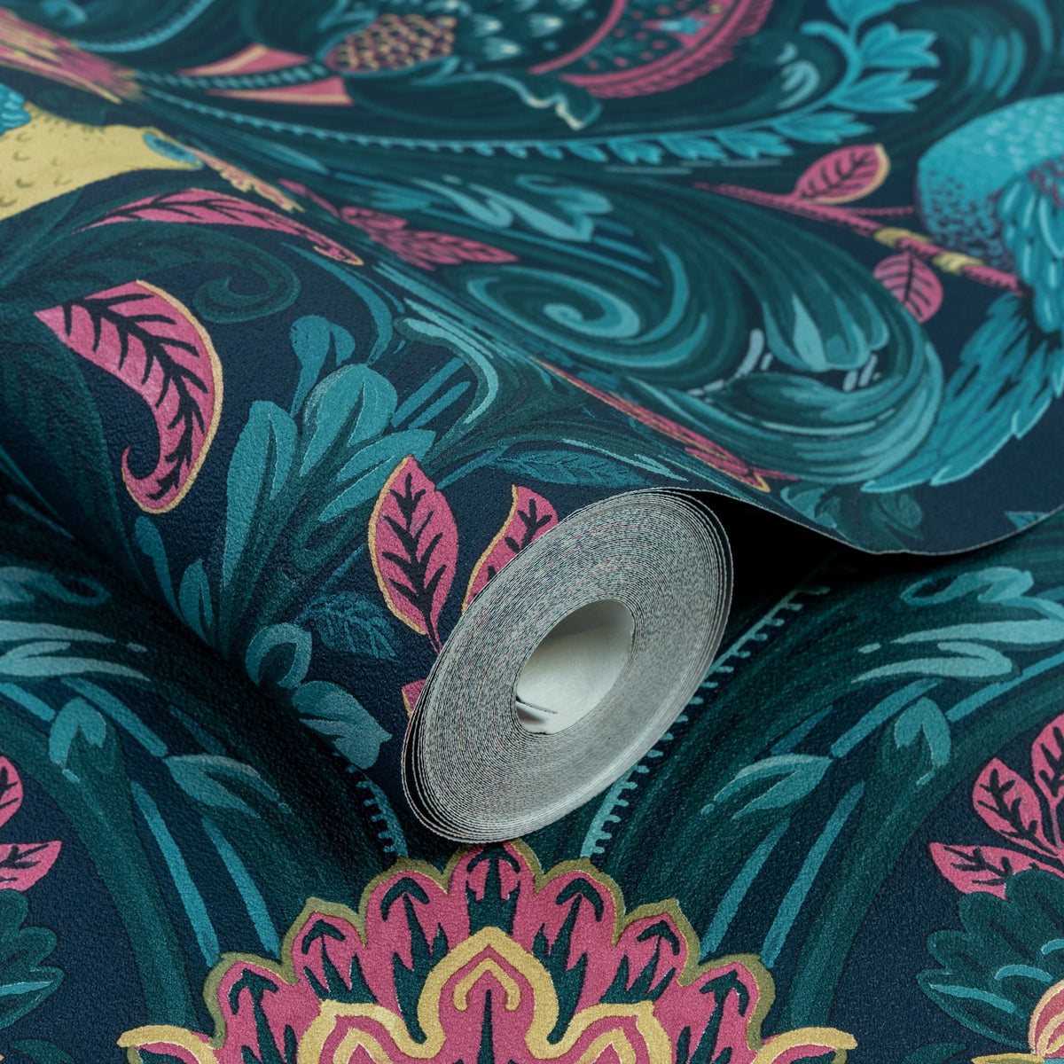 Galerie Arcadia Medallion All-over Print Blue Wallpaper ARA6