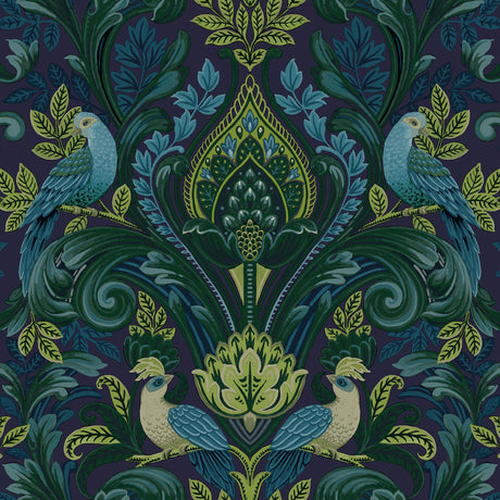 Galerie Arcadia Medallion All-over Print Blue Wallpaper ARA6