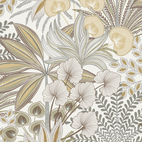 Galerie Karuna Branched Leaves All-over Beige Wallpaper KRA6