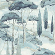 Galerie Arcadia Branched Leaves Motive Blue Wallpaper ARA692