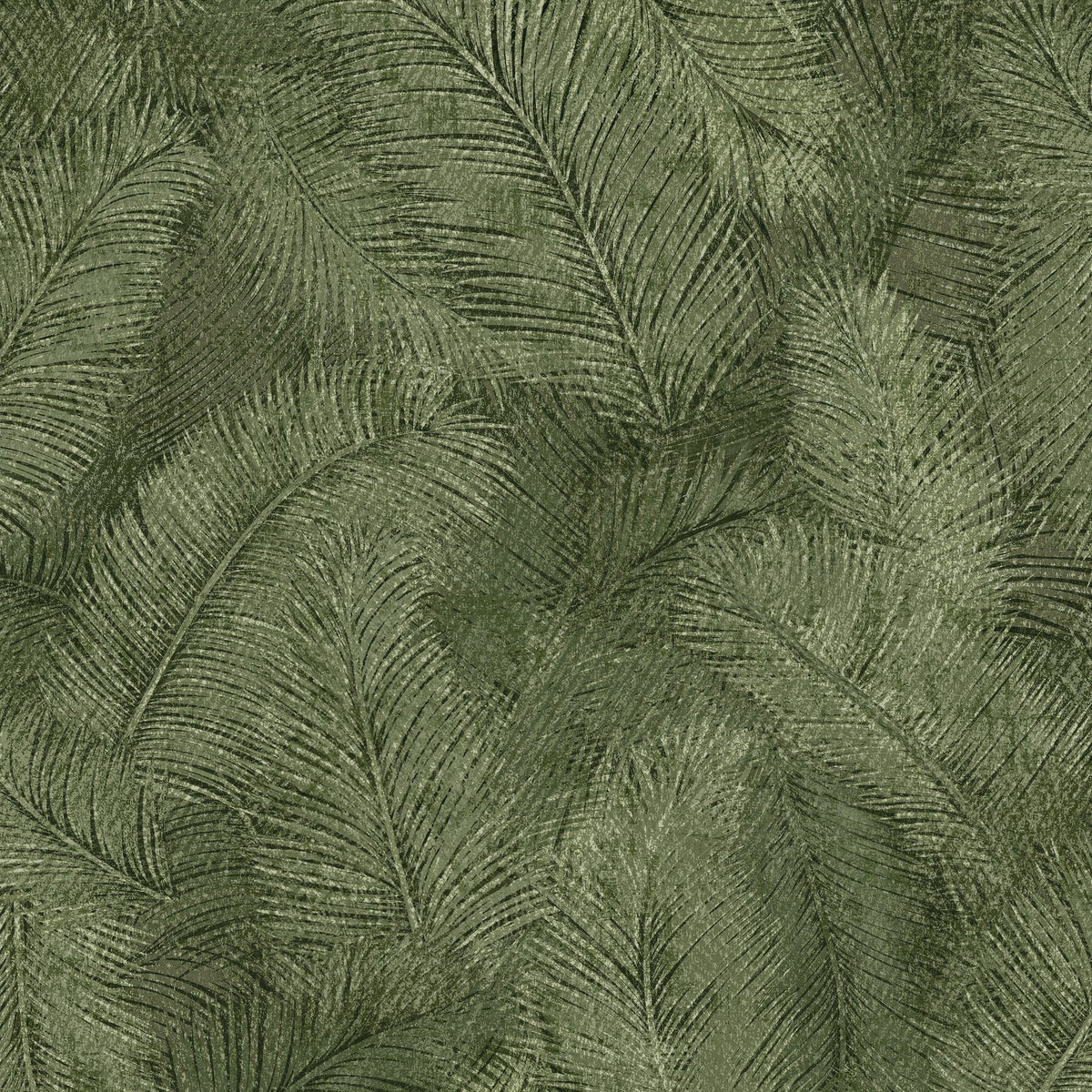 Galerie Arcadia Branched Leaves All-over Green Wallpaper ARA