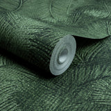 Galerie Arcadia Branched Leaves All-over Green Wallpaper ARA