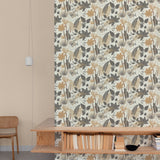 Galerie Arcadia Branched Leaves All-over Beige Wallpaper ARA