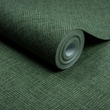 Galerie Arcadia Textile Plain Green Wallpaper ARA70802