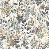 Galerie Arcadia Classical Floral All-over Grey Wallpaper ARA