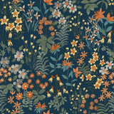 Galerie Arcadia Classical Floral All-over Blue Wallpaper ARA