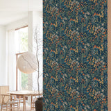Galerie Arcadia Classical Floral All-over Blue Wallpaper ARA
