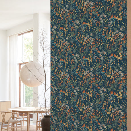 Galerie Arcadia Classical Floral All-over Blue Wallpaper ARA