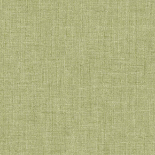 Galerie Inia Textile Plain Green Wallpaper INA71007
