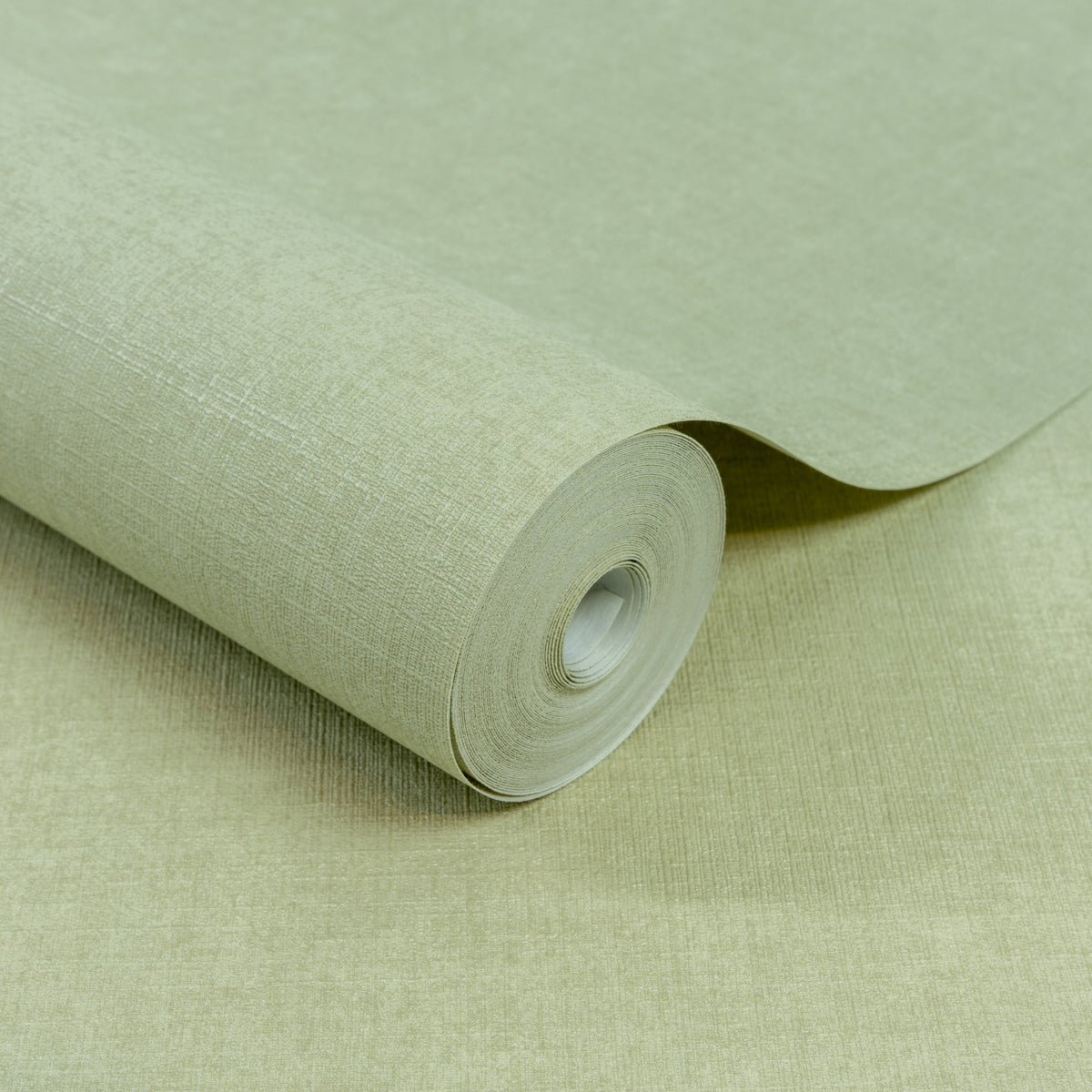 Galerie Inia Textile Plain Green Wallpaper INA71007