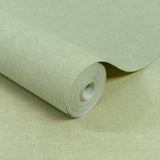 Galerie Inia Textile Plain Green Wallpaper INA71007