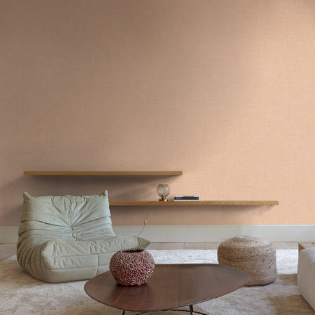 Galerie Inia Textile Plain Pink Wallpaper INA71012
