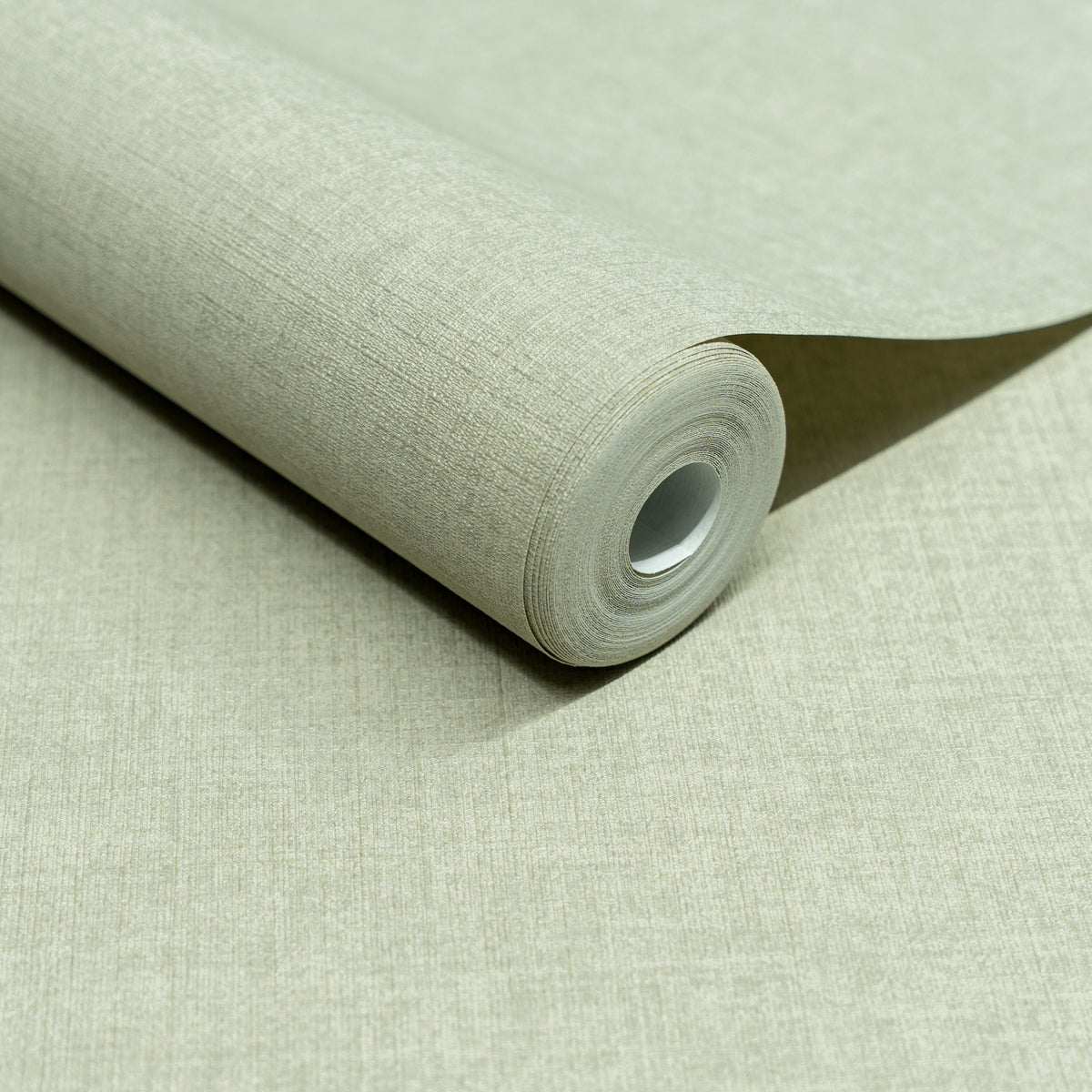 Galerie Inia Textile Plain Green Wallpaper INA71013