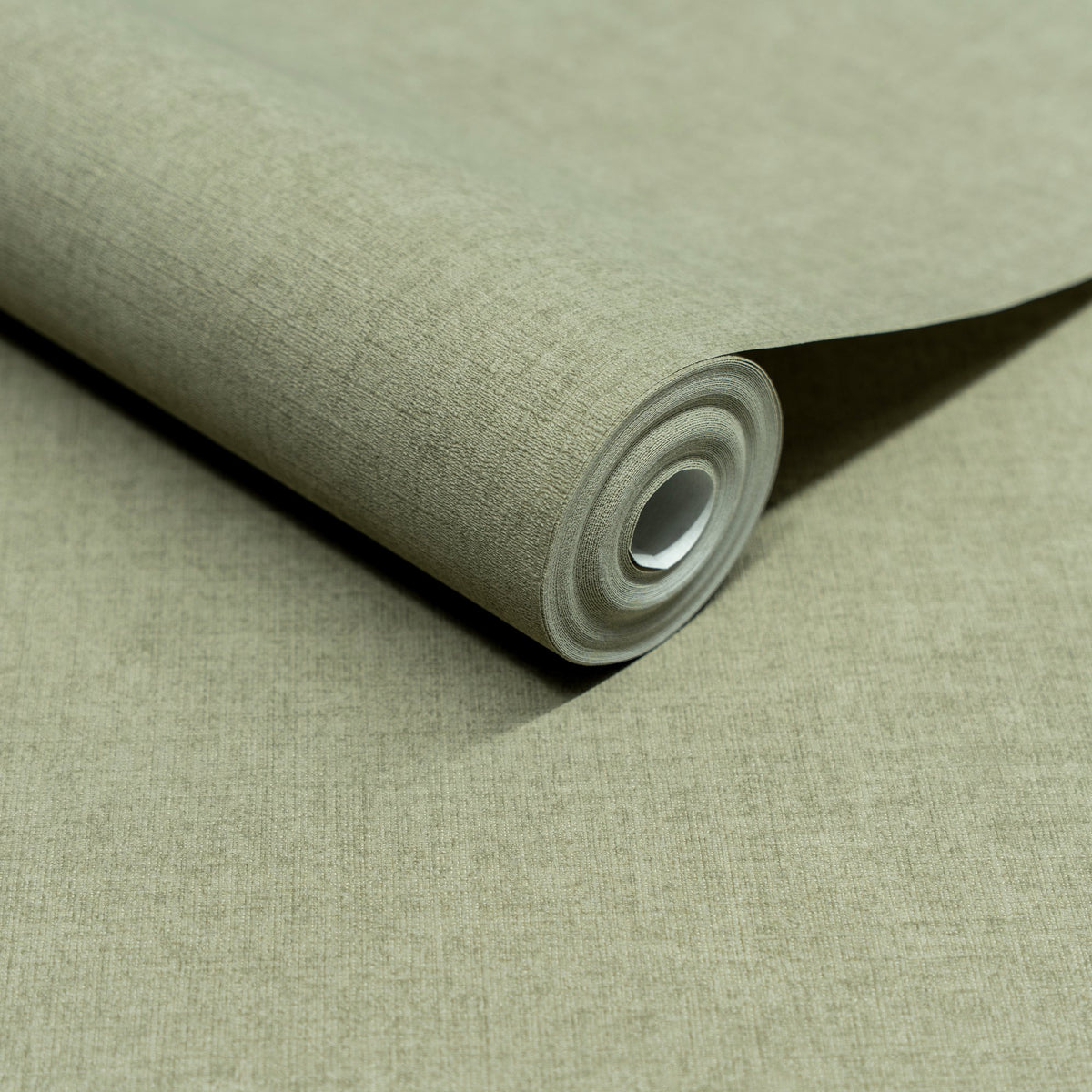 Galerie Inia Textile Plain Green Wallpaper INA71014