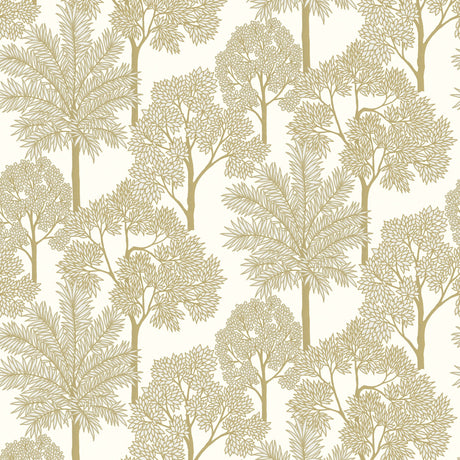 Galerie Arcadia Branched Leaves All-over Gold Wallpaper ARA7