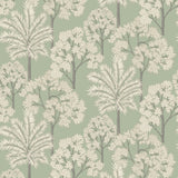 Galerie Arcadia Branched Leaves All-over Green Wallpaper ARA