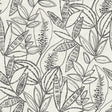 Galerie Karuna Branched Leaves All-over Black Wallpaper KRA7