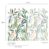 Galerie Orom II Classical Floral All-over Green Mural A72801