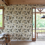 Galerie Karuna Geometric All-over Beige Wallpaper KRA76002