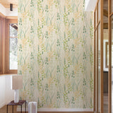 Galerie Karuna Branched Leaves All-over Green Wallpaper KRA7