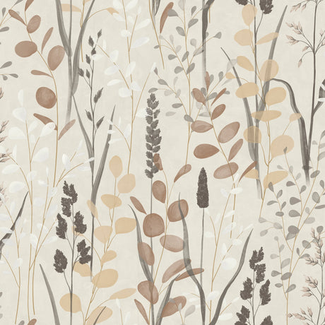 Galerie Karuna Branched Leaves All-over Beige Wallpaper KRA7