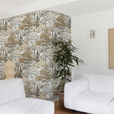 Galerie Karuna Branched Leaves All-over Beige Wallpaper KRA7